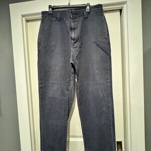 Polo by Ralph Lauren Men's Navy Chinos Pants- Flat front. Vintage 1990’s